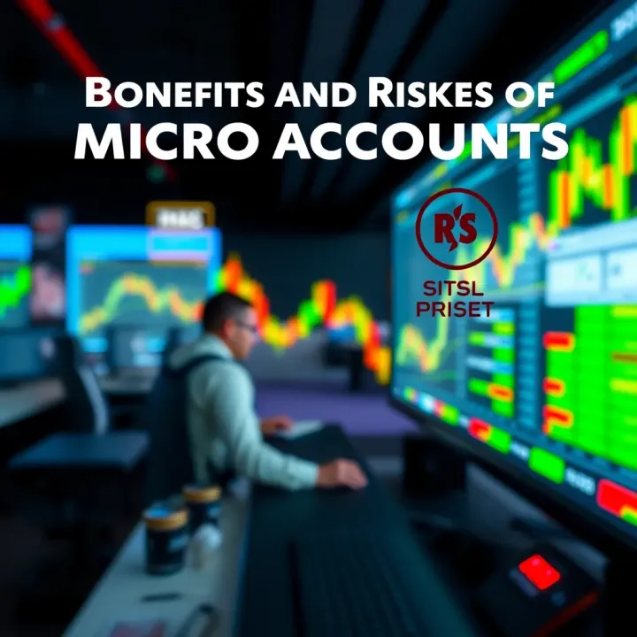 Graphical representation of forex trading micro account benefits and risks