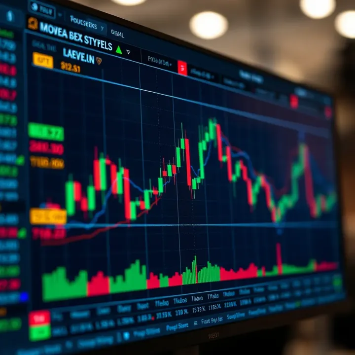 Graph showing various forex trading signal types and their market indicators