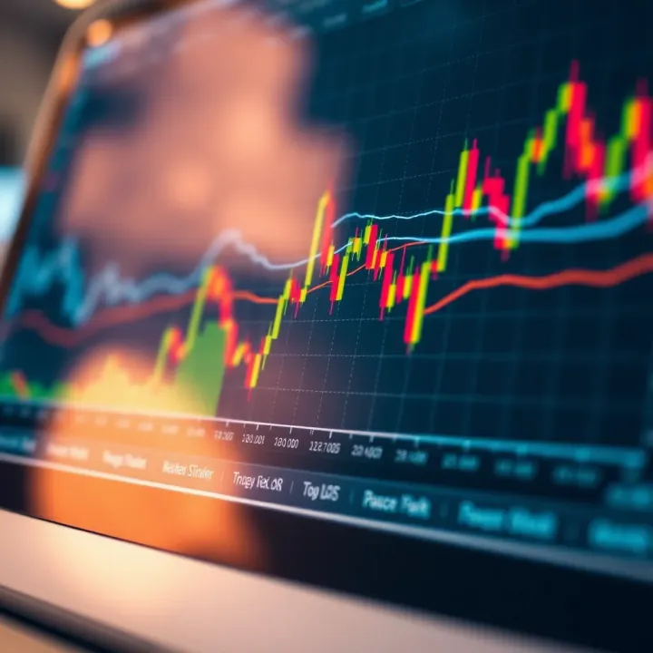 Graph displaying forex market trends and trading tools for South African investors