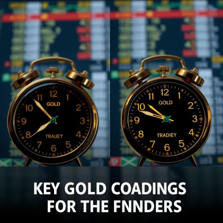 Clock faces showing overlapping gold trading session times relevant to South African investors