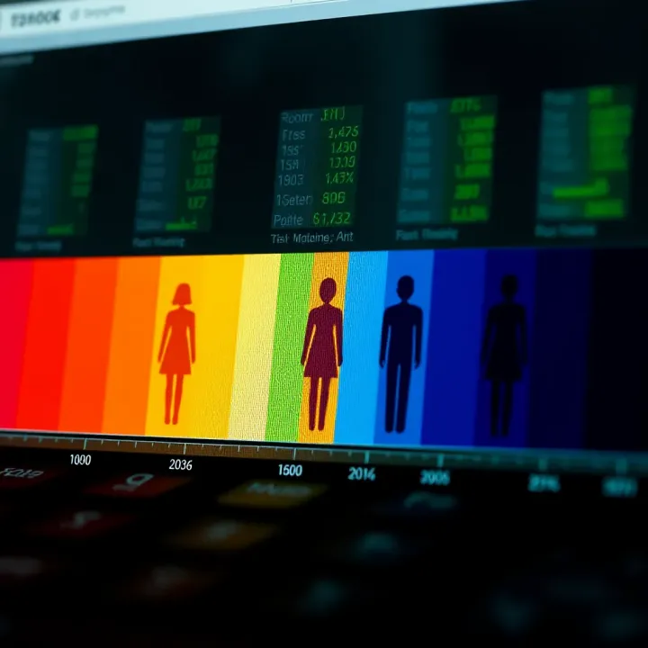 Colorful spectrum illustrating diverse gender identities beyond traditional categories